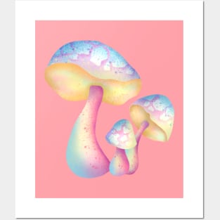 Mushroom Group Posters and Art